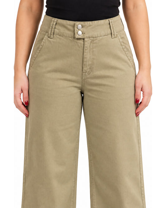 Jeans Martín 2 Botones Beige