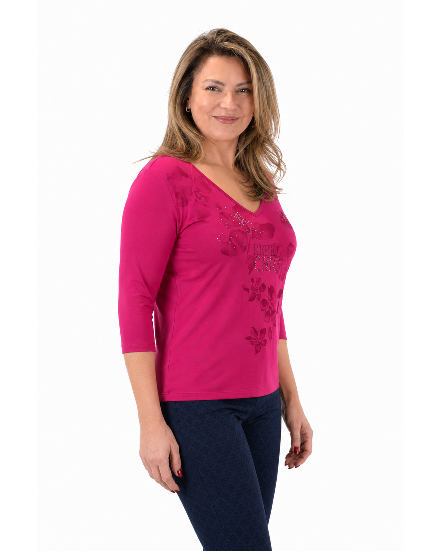 Polera Rebel Chic Rosada