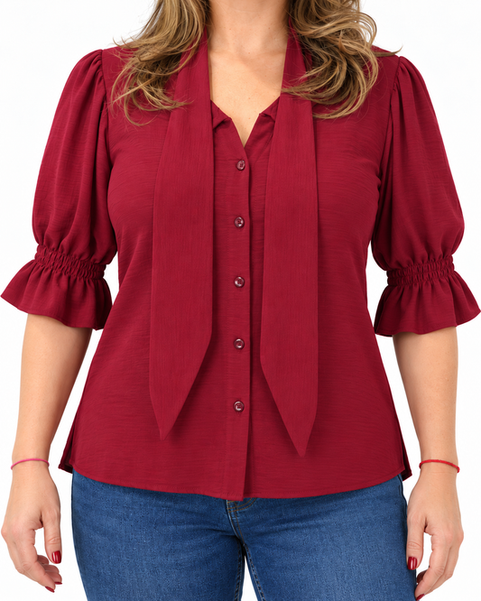 Blusa Lisa Claudia Burdeo