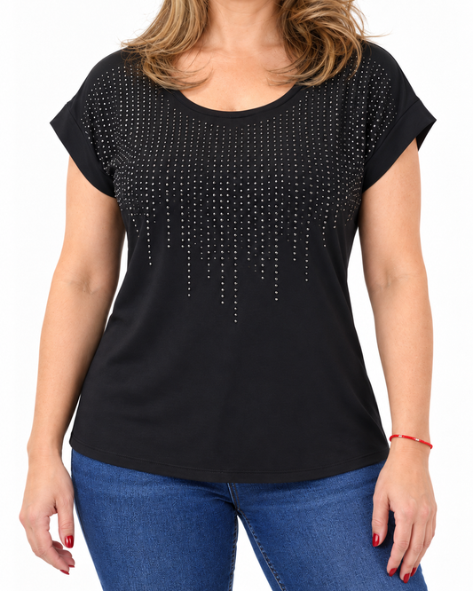 Polera Fiesta Cristi Negro