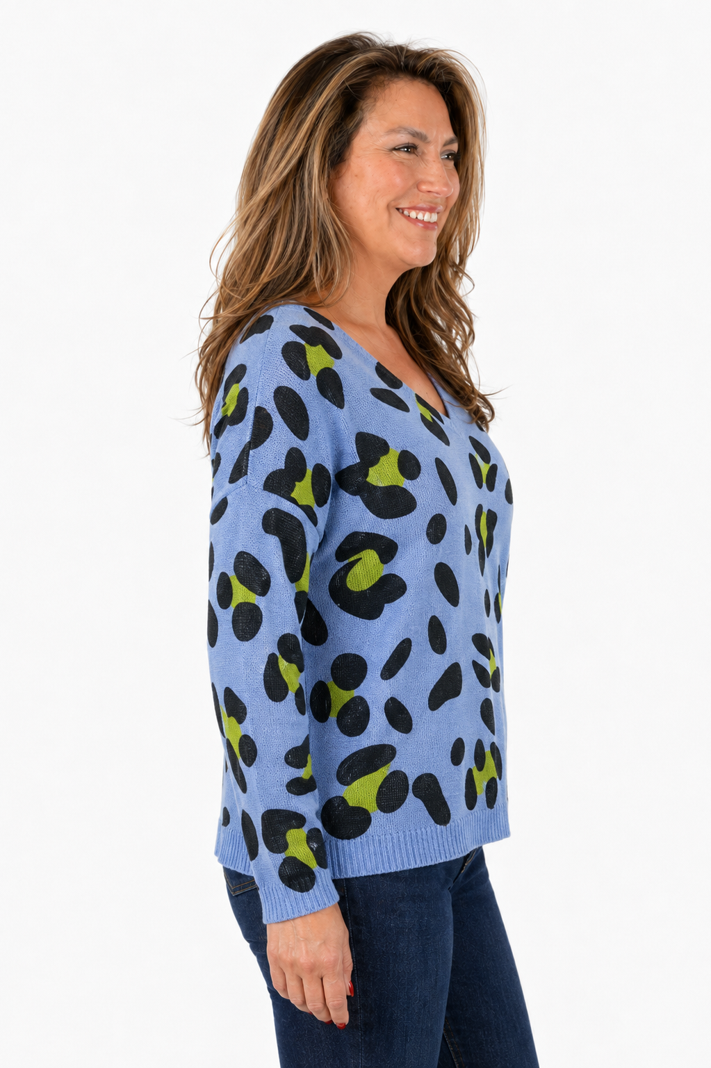 Sweater Hilo Print Selva Morado