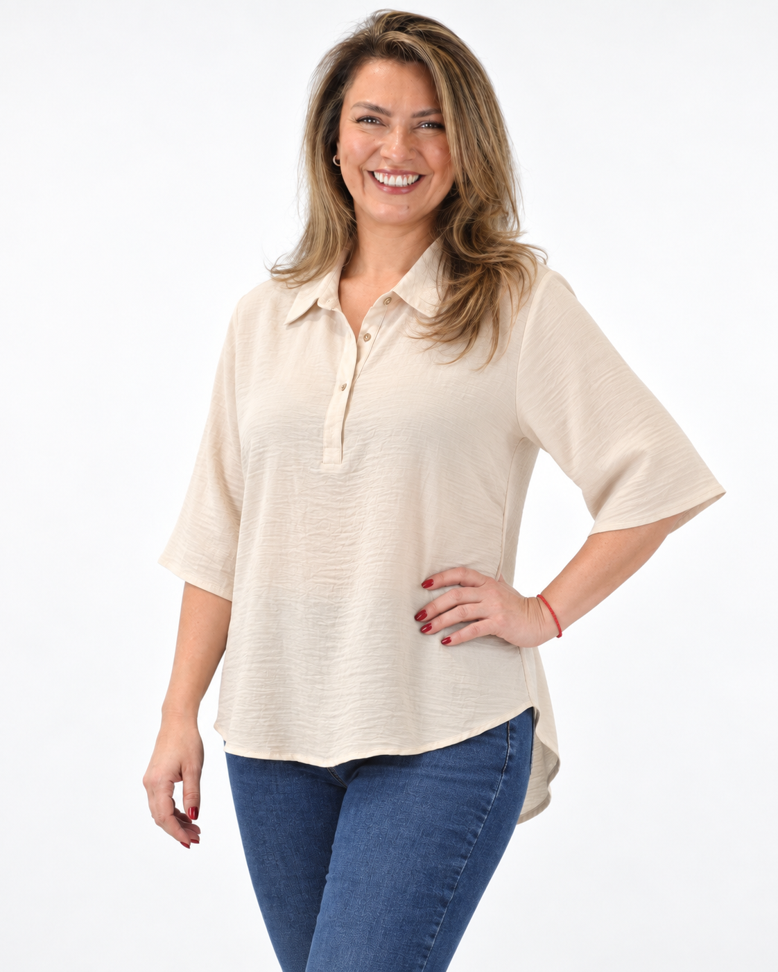 Blusa Lisa Mariella Beige