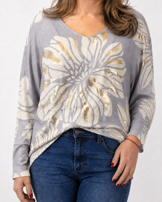 Sweater Rosario Flores Malva