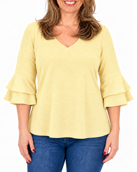 Blusa Elisa Vuelos Amarillo