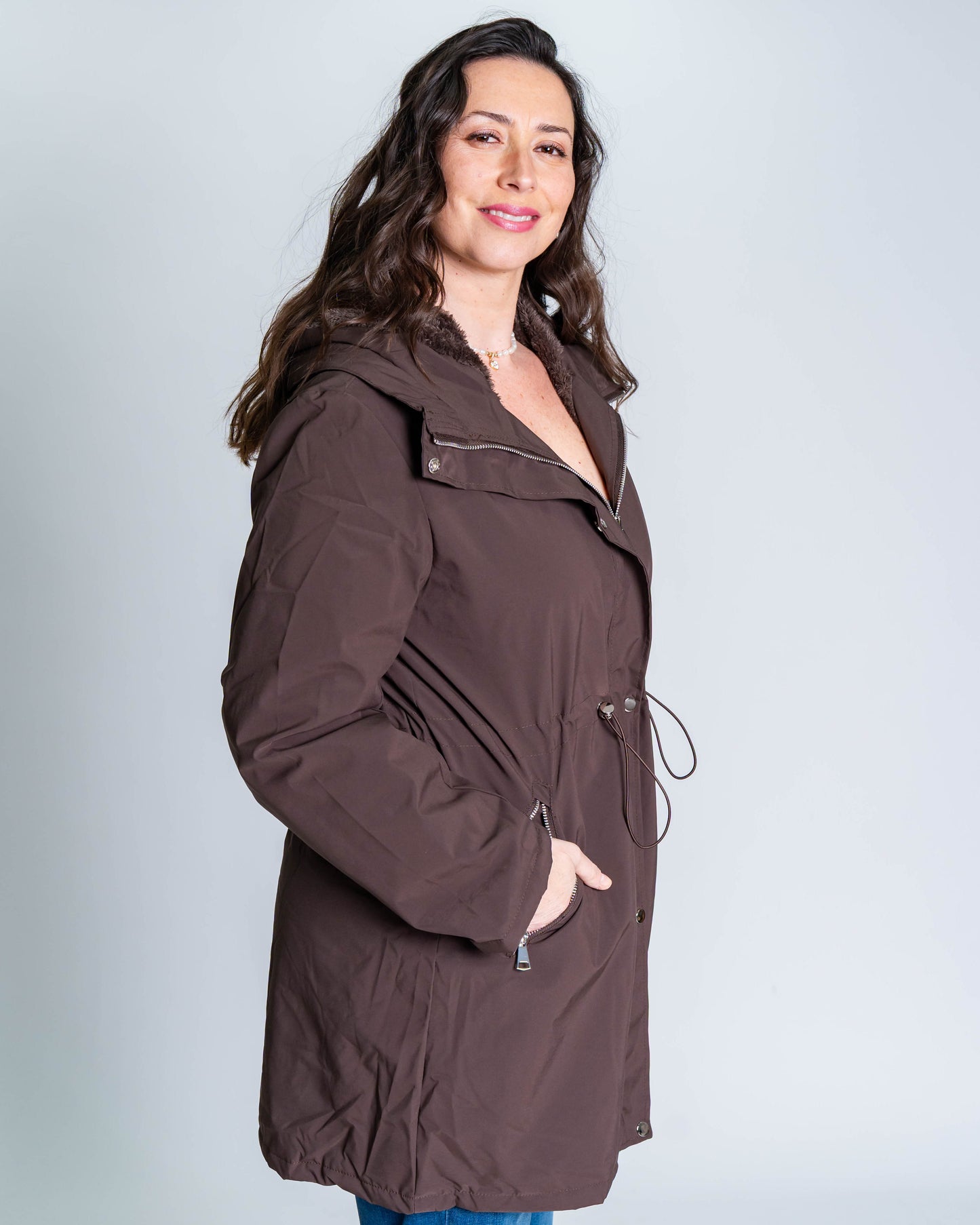 Parka Piel Chocolate