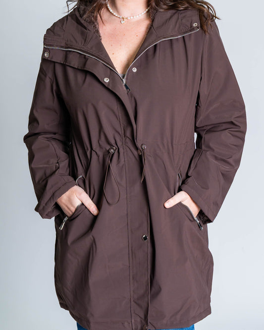 Parka Piel Chocolate