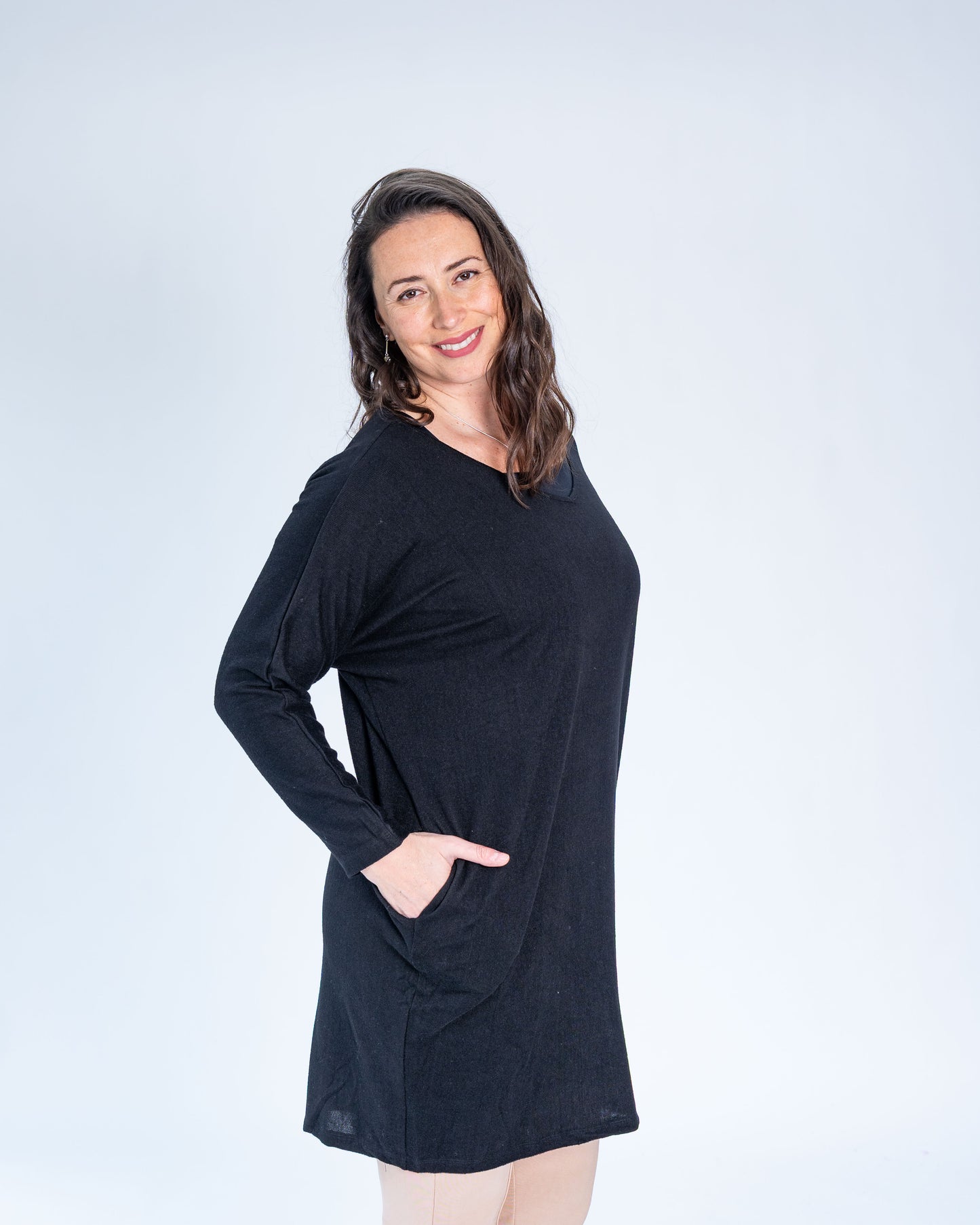 VESTIDO OVER TERE NEGRO