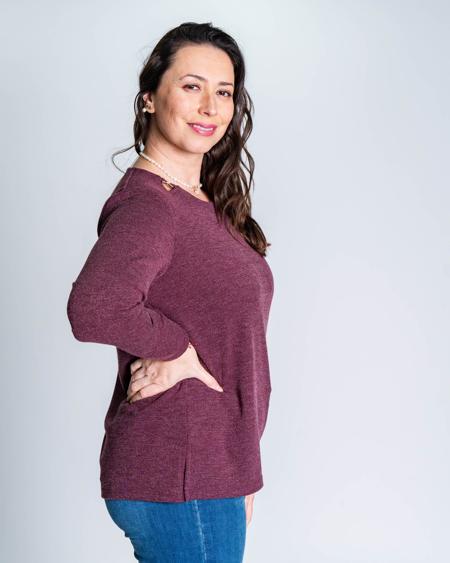 Polera Monse Gold Merlot
