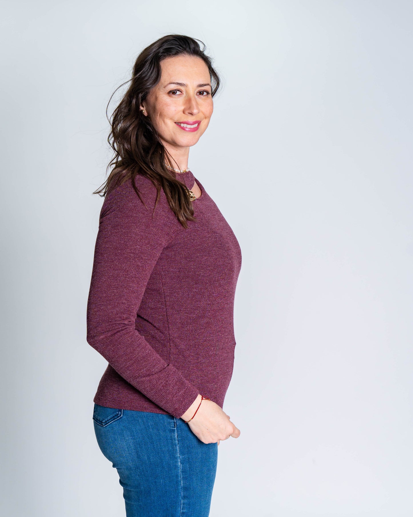 Polera Roxy Gold Burdeo