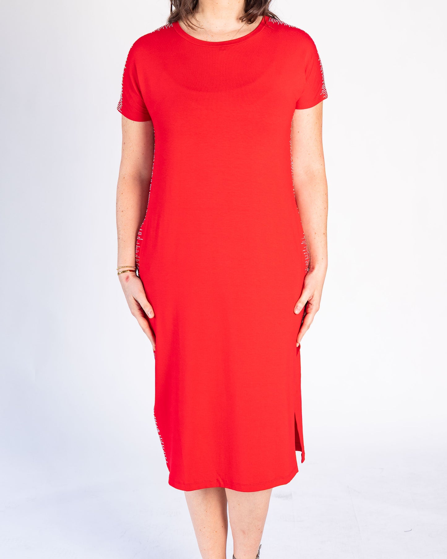 Vestido BR Brillos Rojo