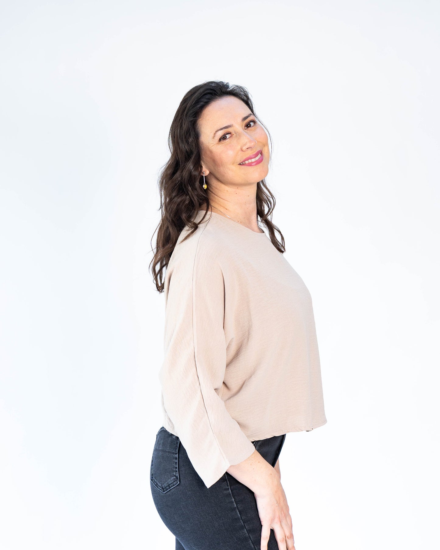 Blusa Italiana Amanda Beige