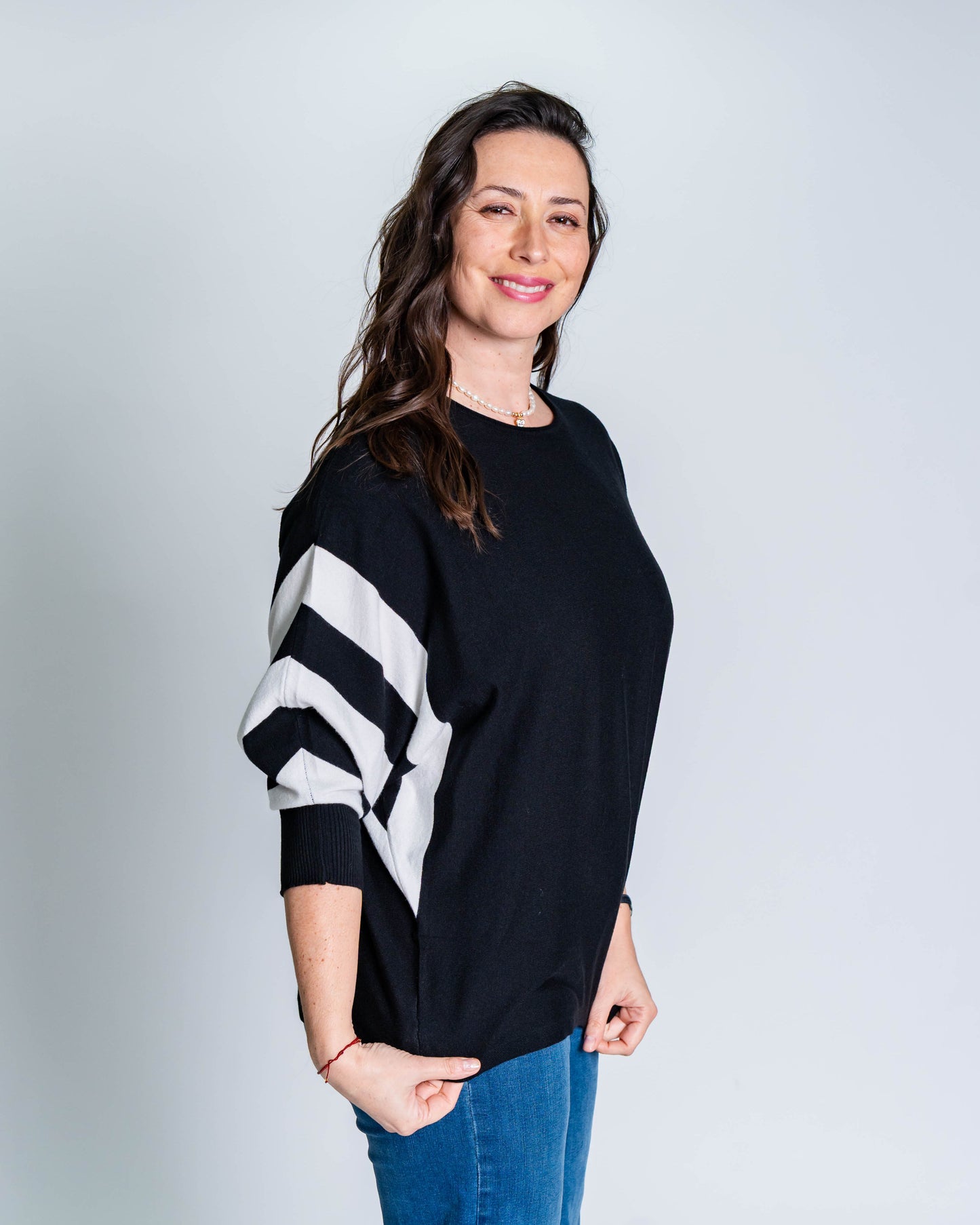 Sweater Manga Murciélago Bicolor