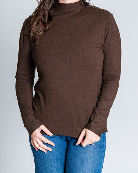 Sweater Cuello Alto Anaís Chocolate