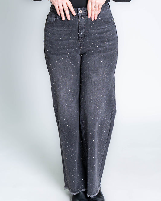 Jeans Marcos Brillos Gris