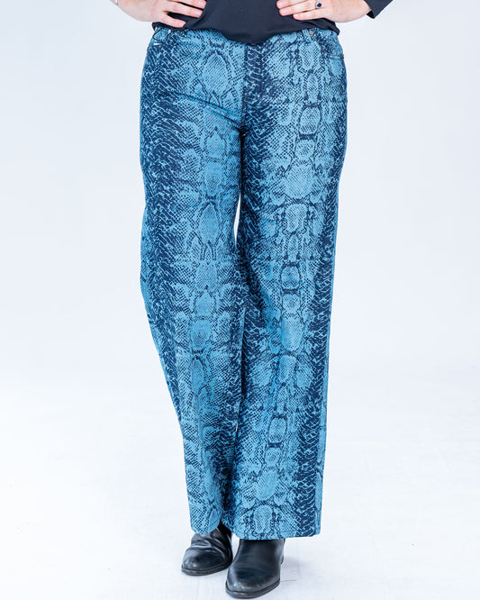 Jeans Palazzo Cobra Azul