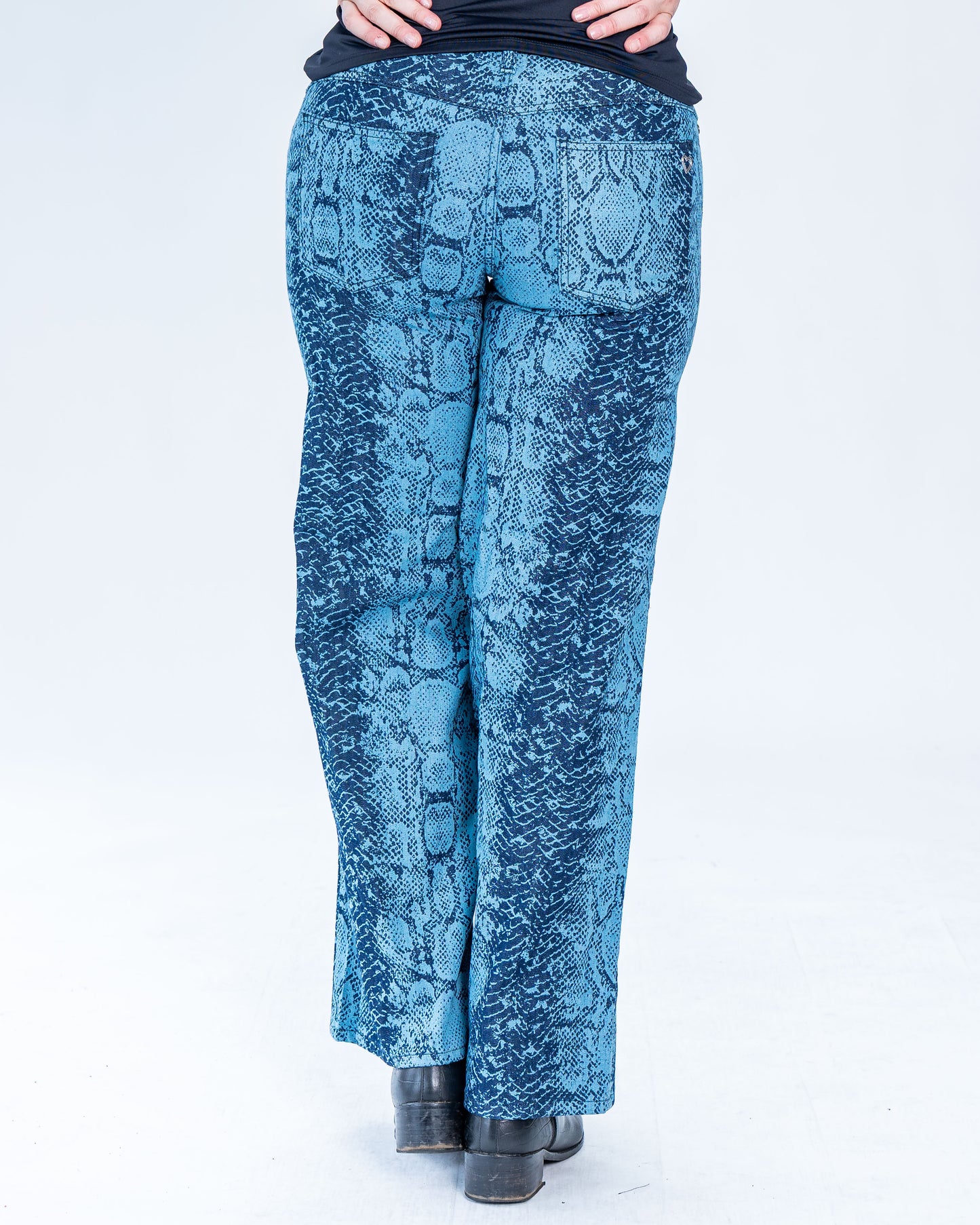 Jeans Palazzo Cobra Azul