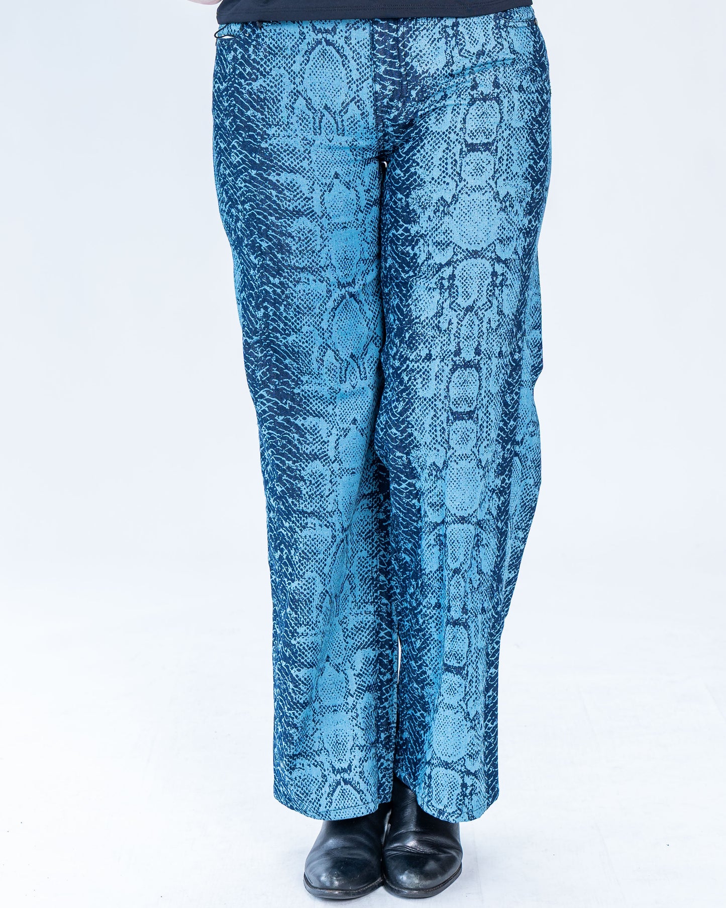 Jeans Palazzo Cobra Azul