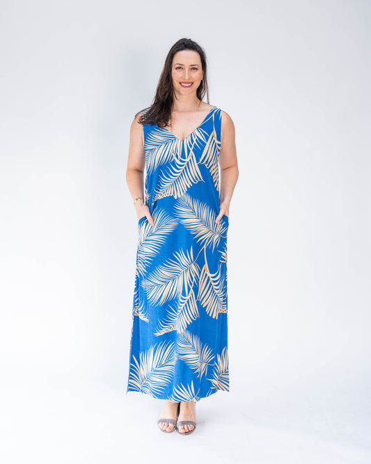 Vestido Brasileño Malú Azul