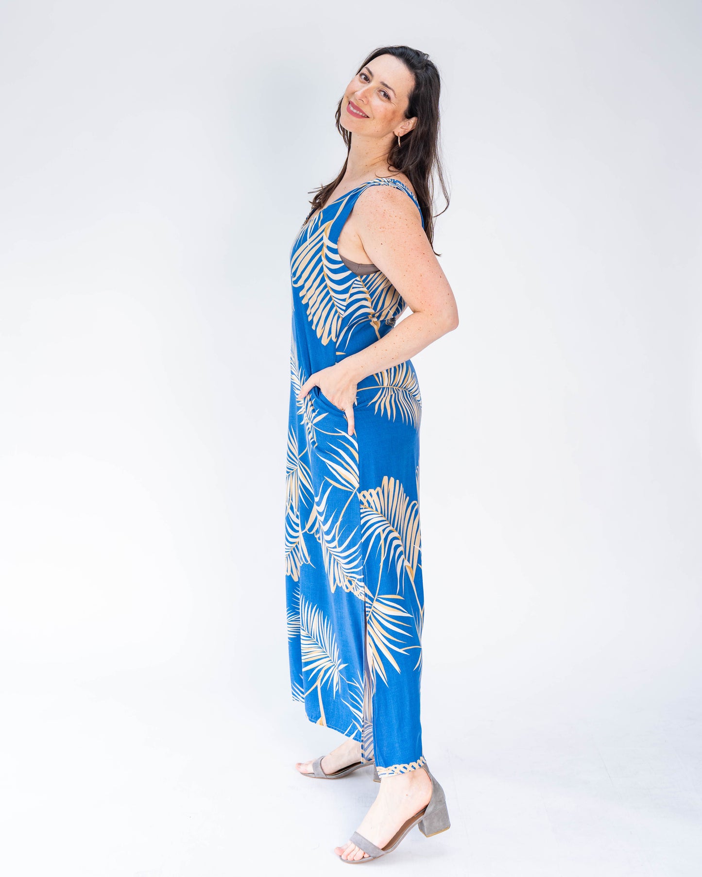 Vestido Brasileño Malú Azul