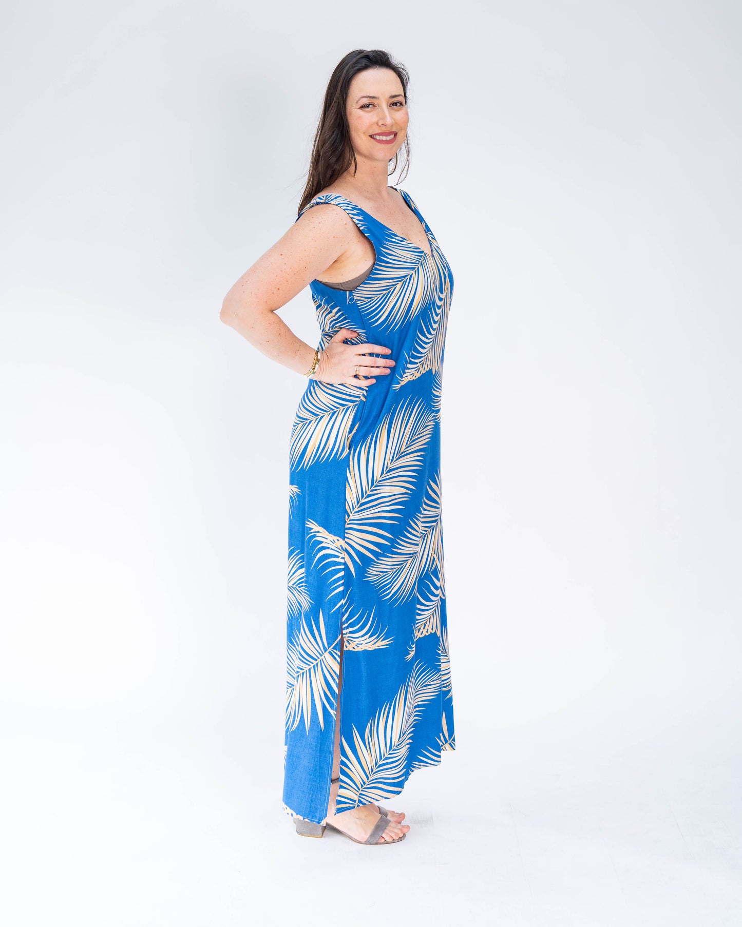 Vestido Brasileño Malú Azul