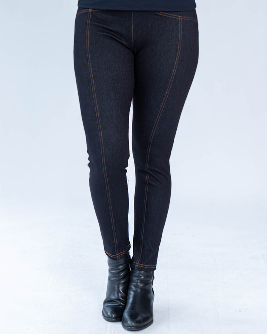 Calza Mezclilla Alexia Negra