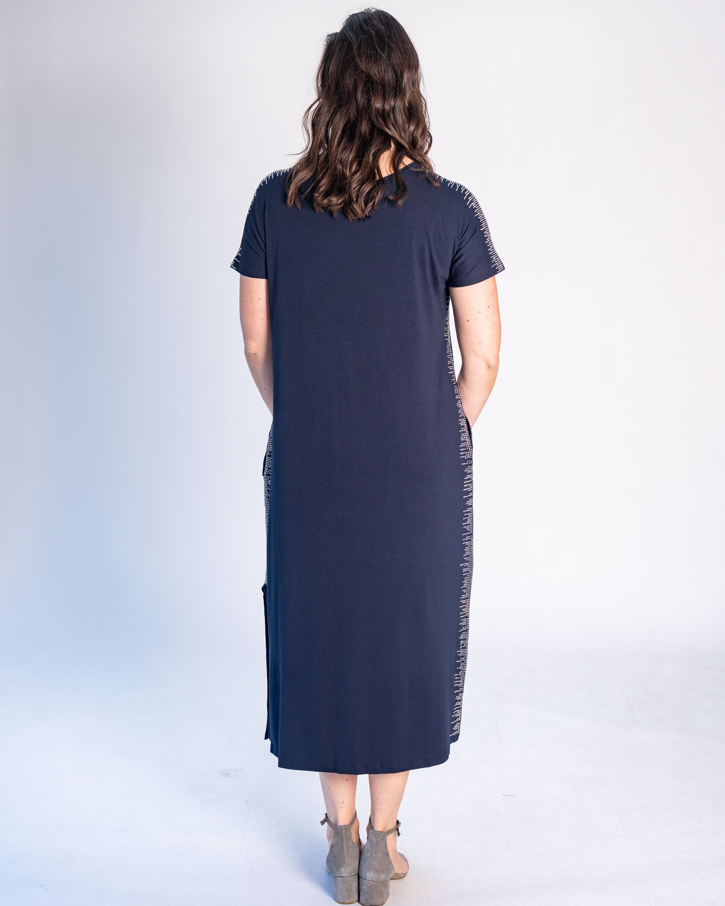 Vestido BR Brillos Azul