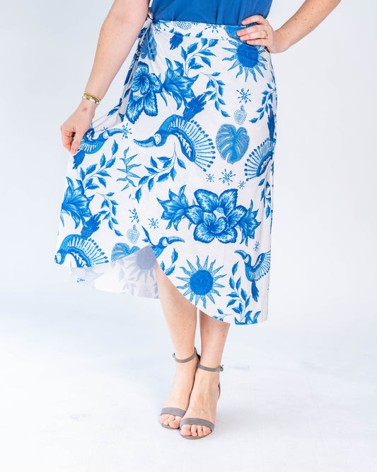 Falda Brasileña Melina Azul