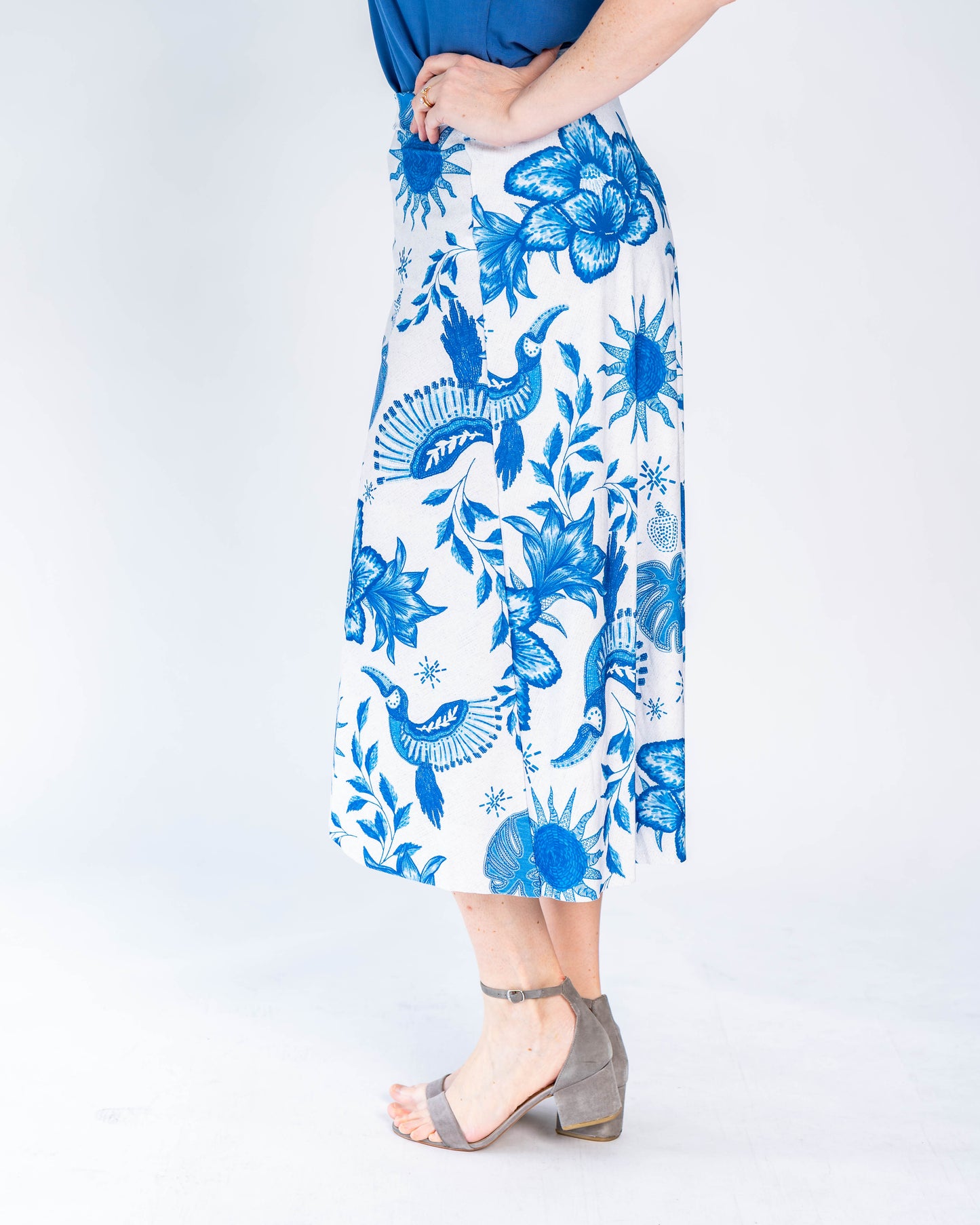 Falda Brasileña Melina Azul