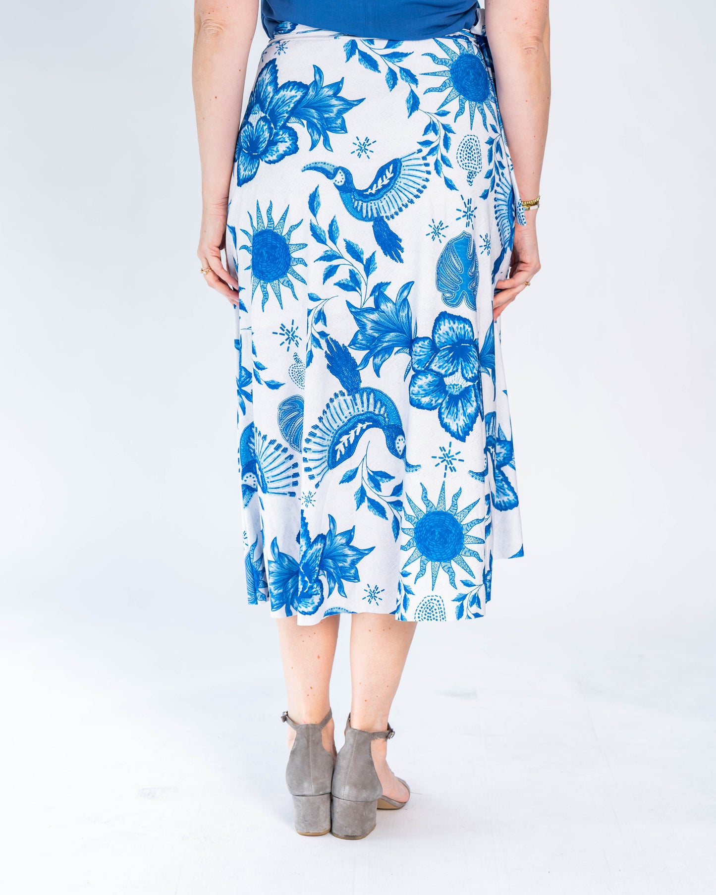 Falda Brasileña Melina Azul