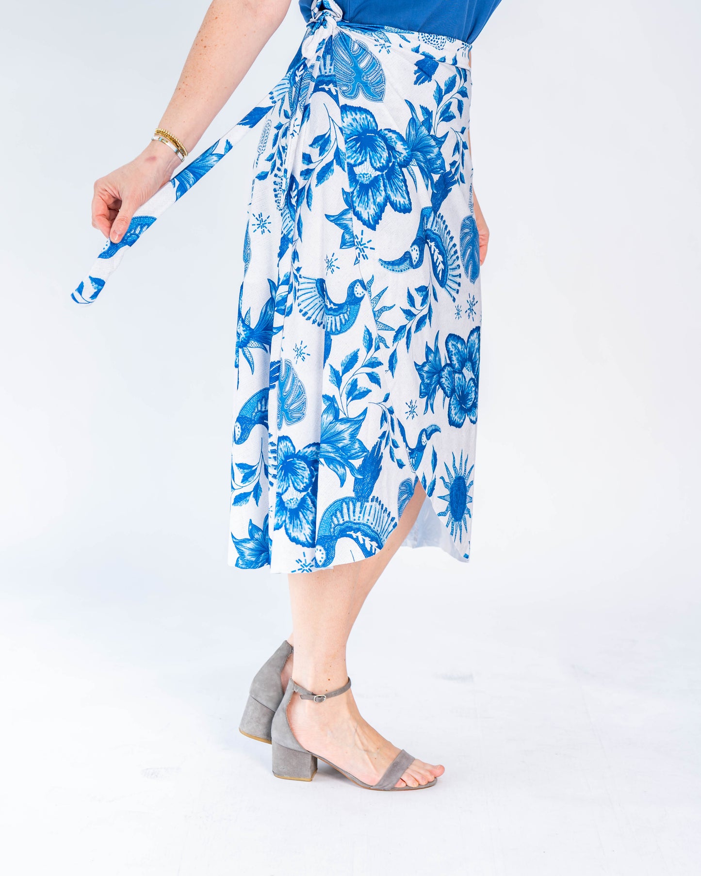 Falda Brasileña Melina Azul