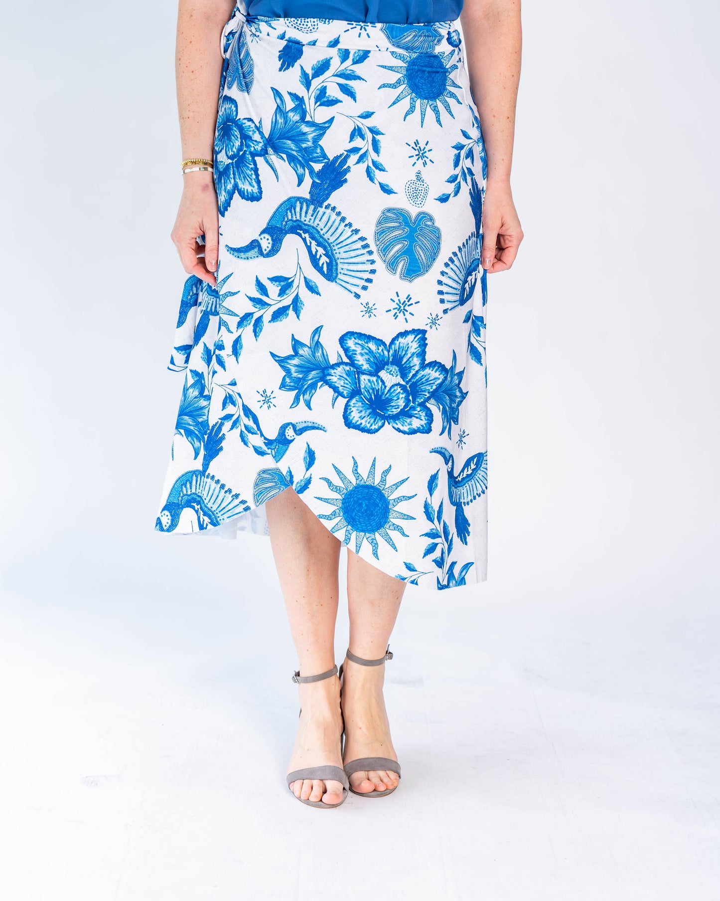 Falda Brasileña Melina Azul