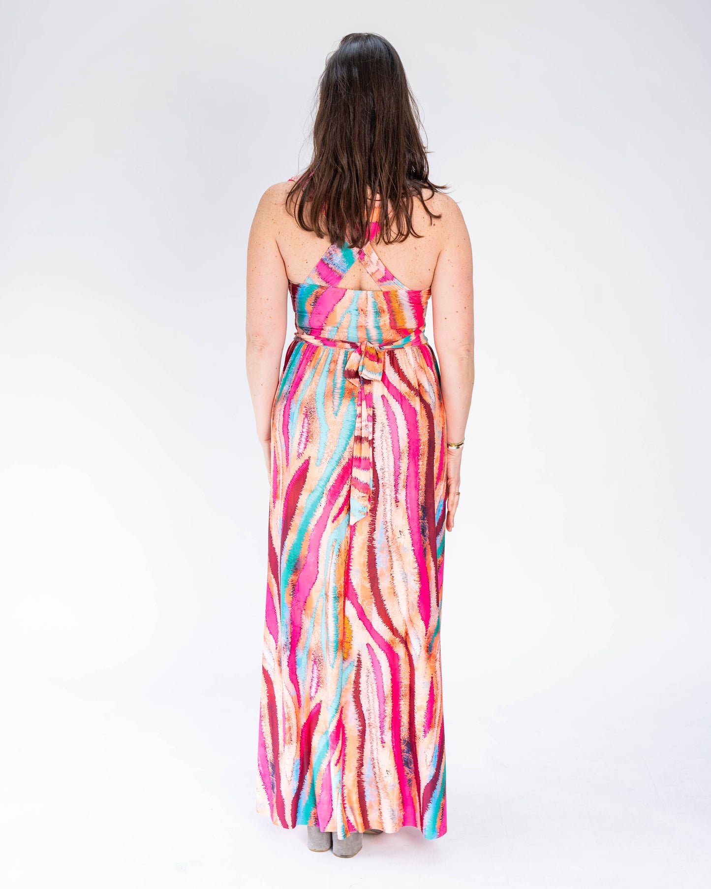Vestido Brasileño Selena Naranjo Multicolor
