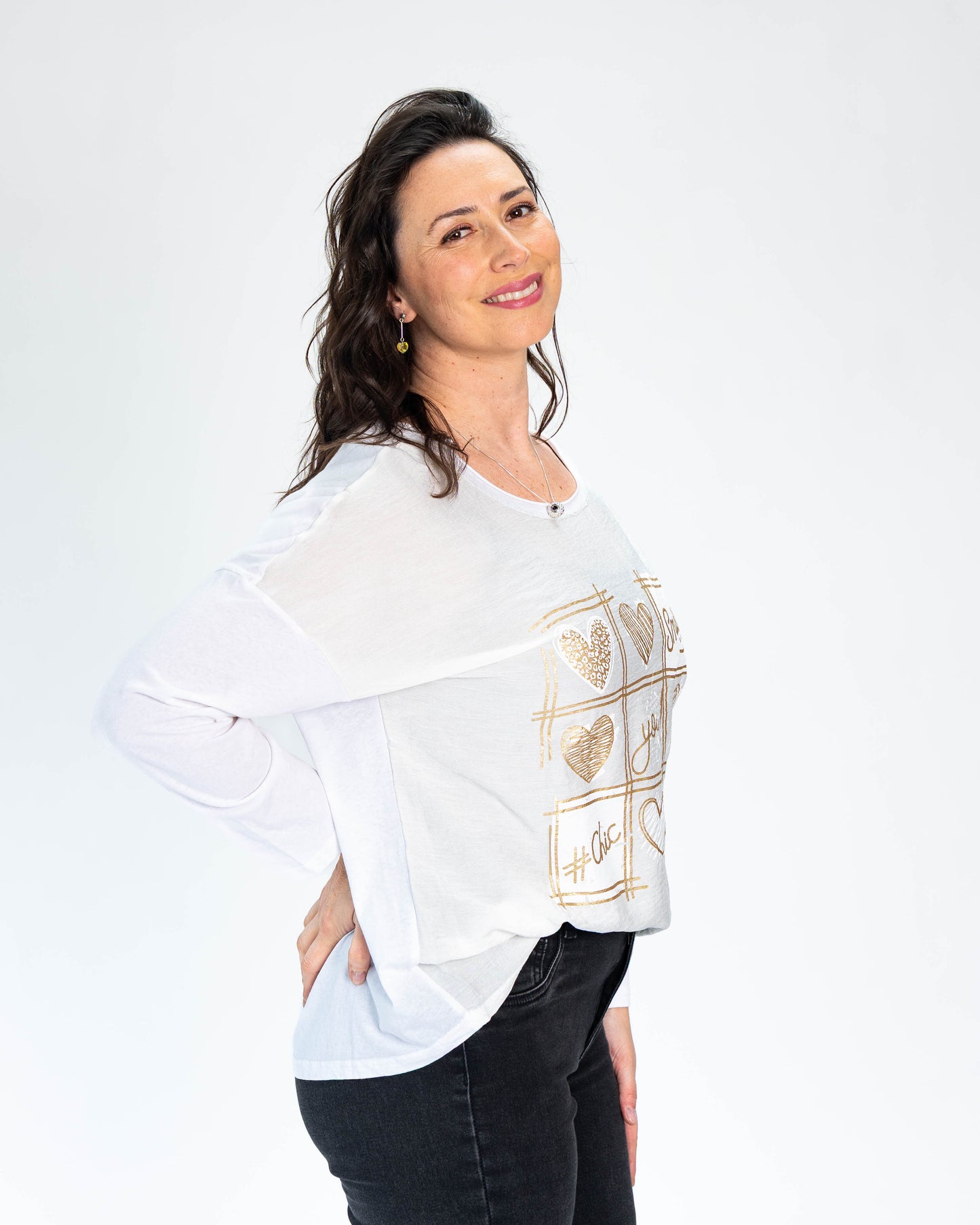 Polera You Smile Blanco