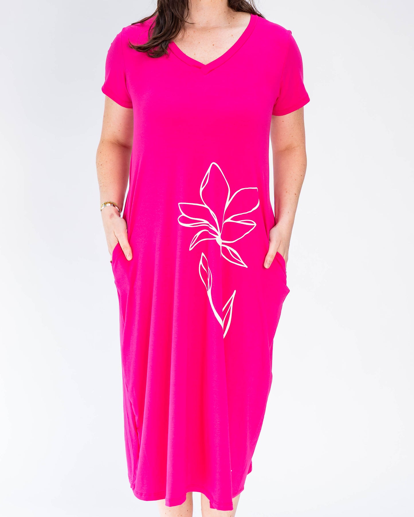 Vestido BR Hibiscus Fucsia