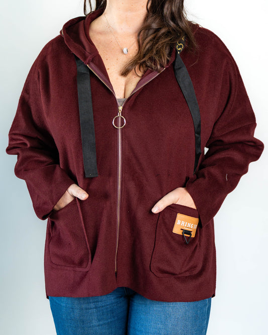 Chaqueta Paño Dreams Burdeo