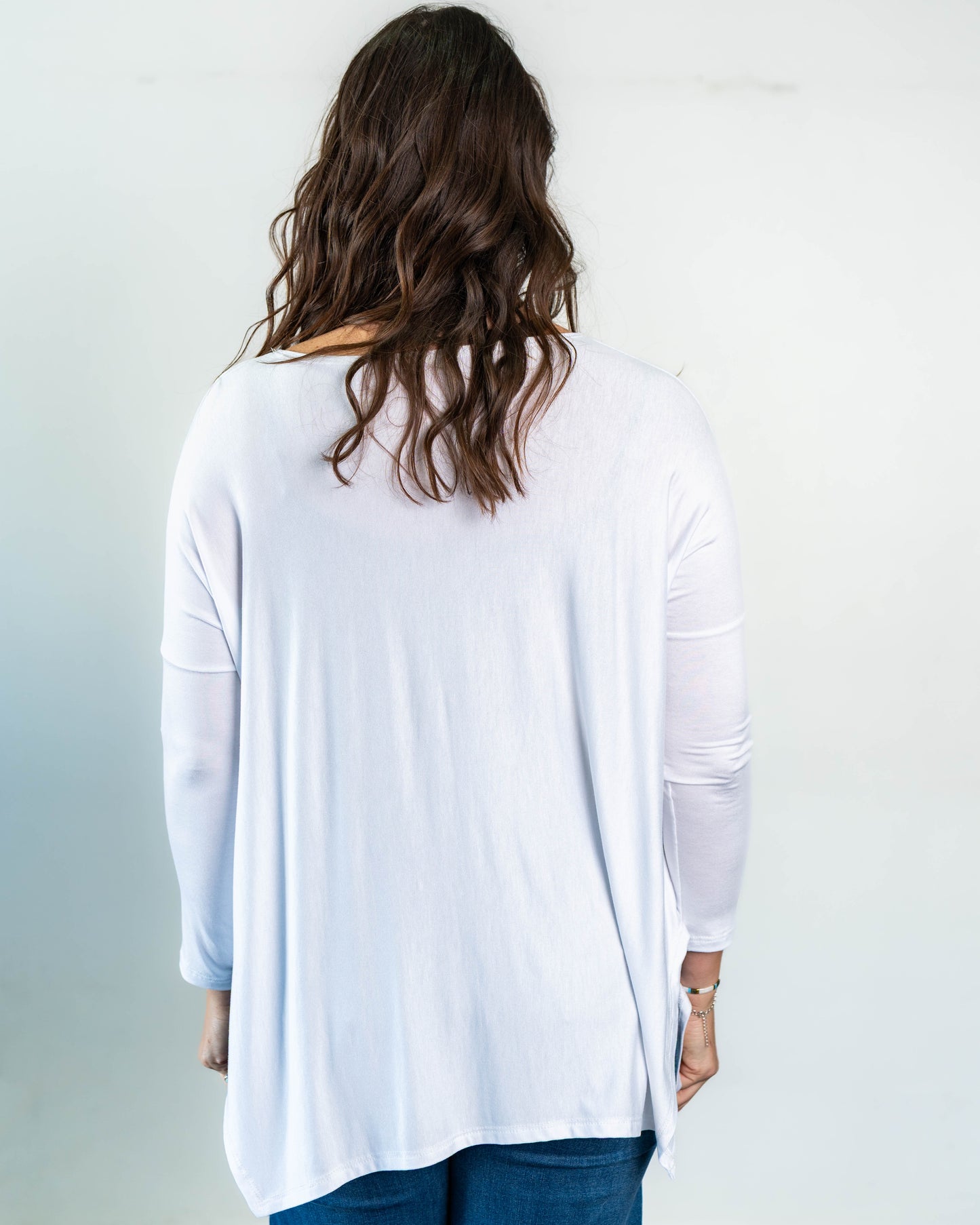 Polera Cony Manga Larga Blanco