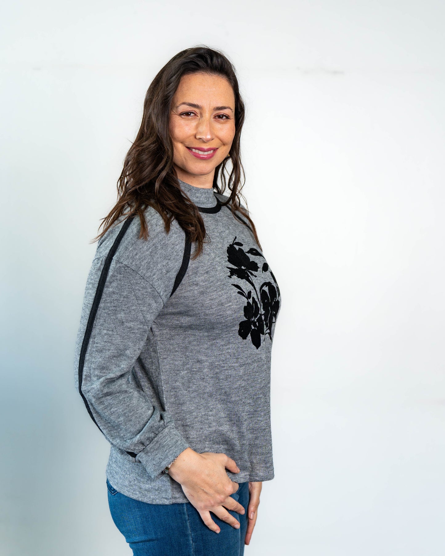 Polera Lanilla Rocio Gris