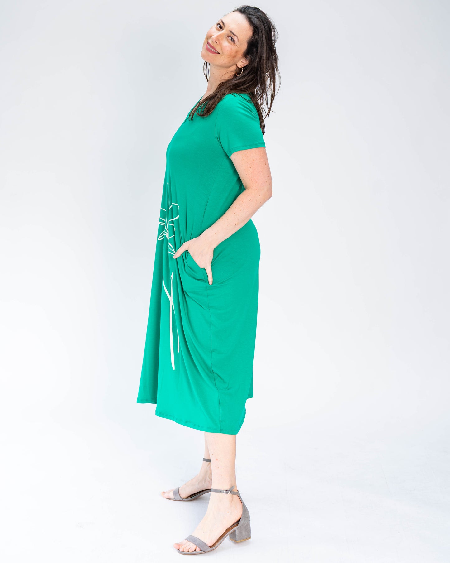 Vestido BR Hibiscus Verde