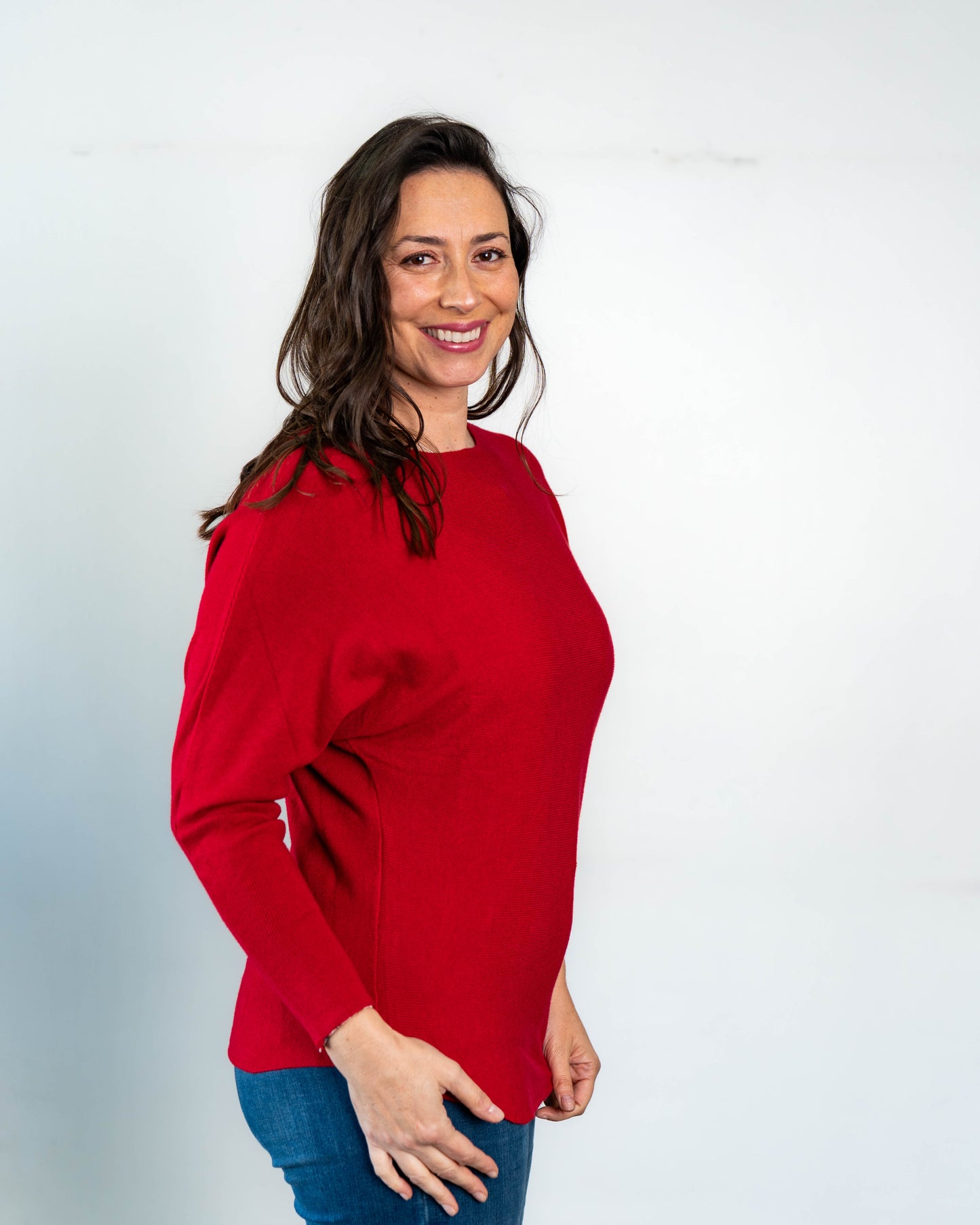 Sweater Liso Camille Rojo