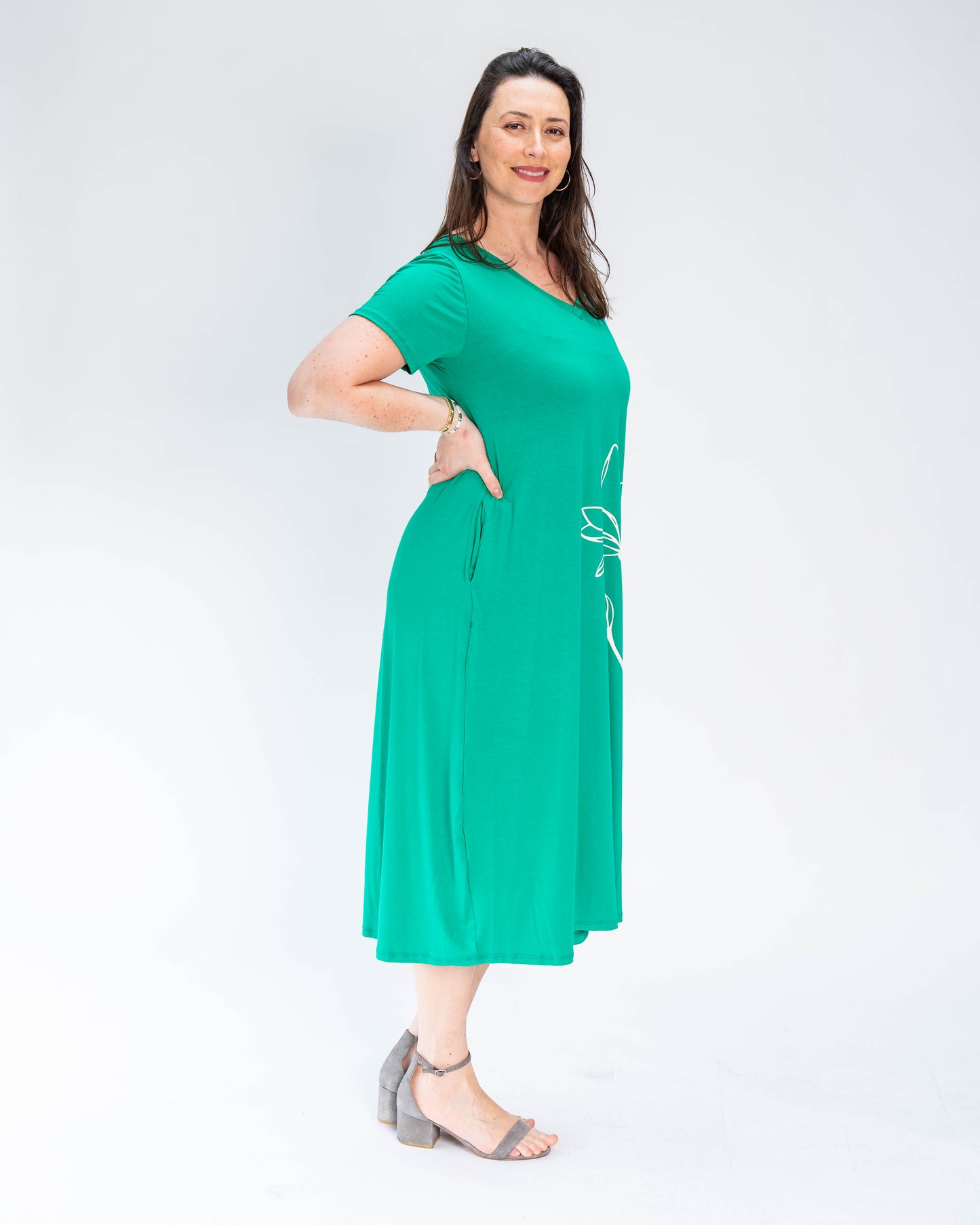 Vestido BR Hibiscus Verde