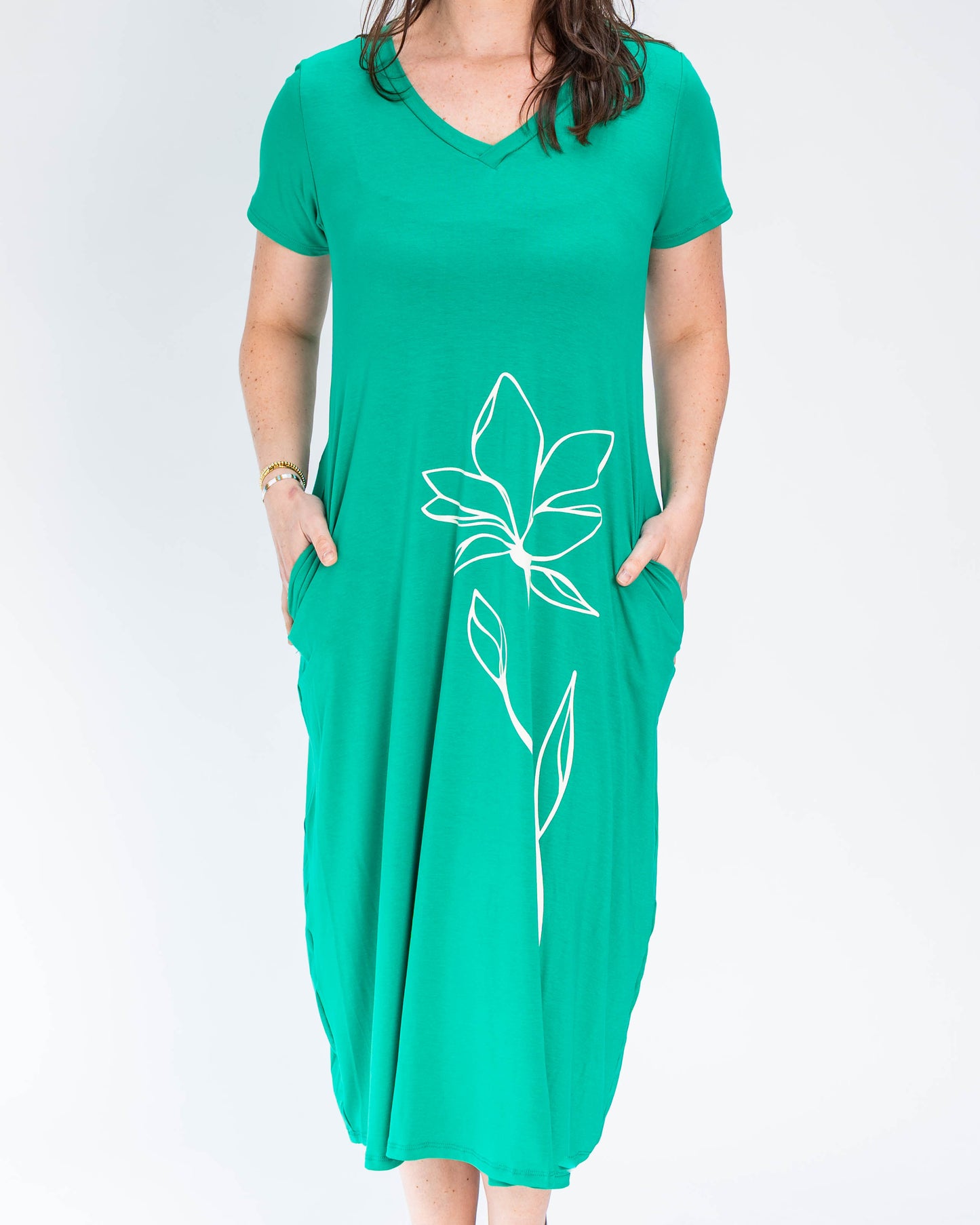 Vestido BR Hibiscus Verde