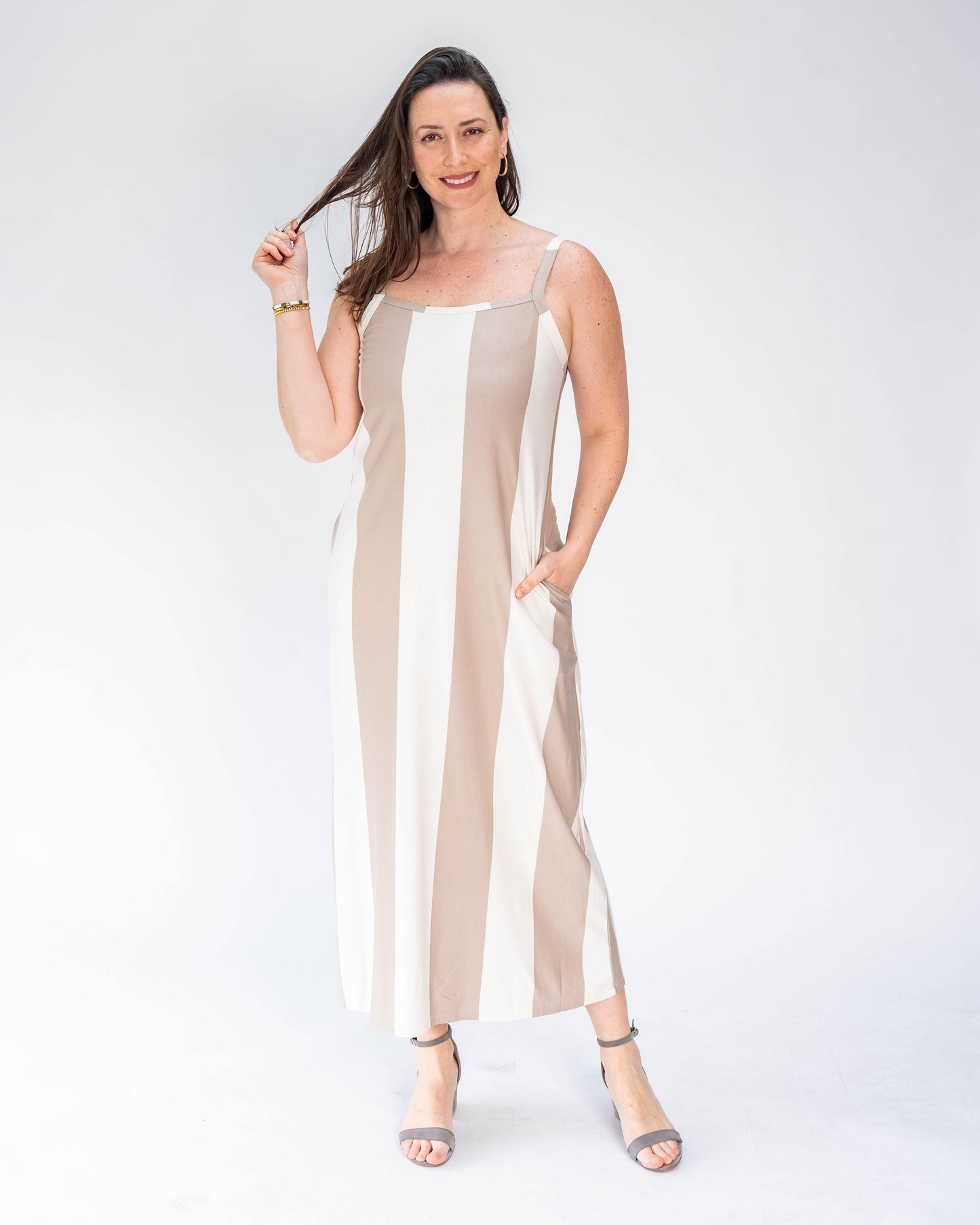 Vestido BR Simone Beige