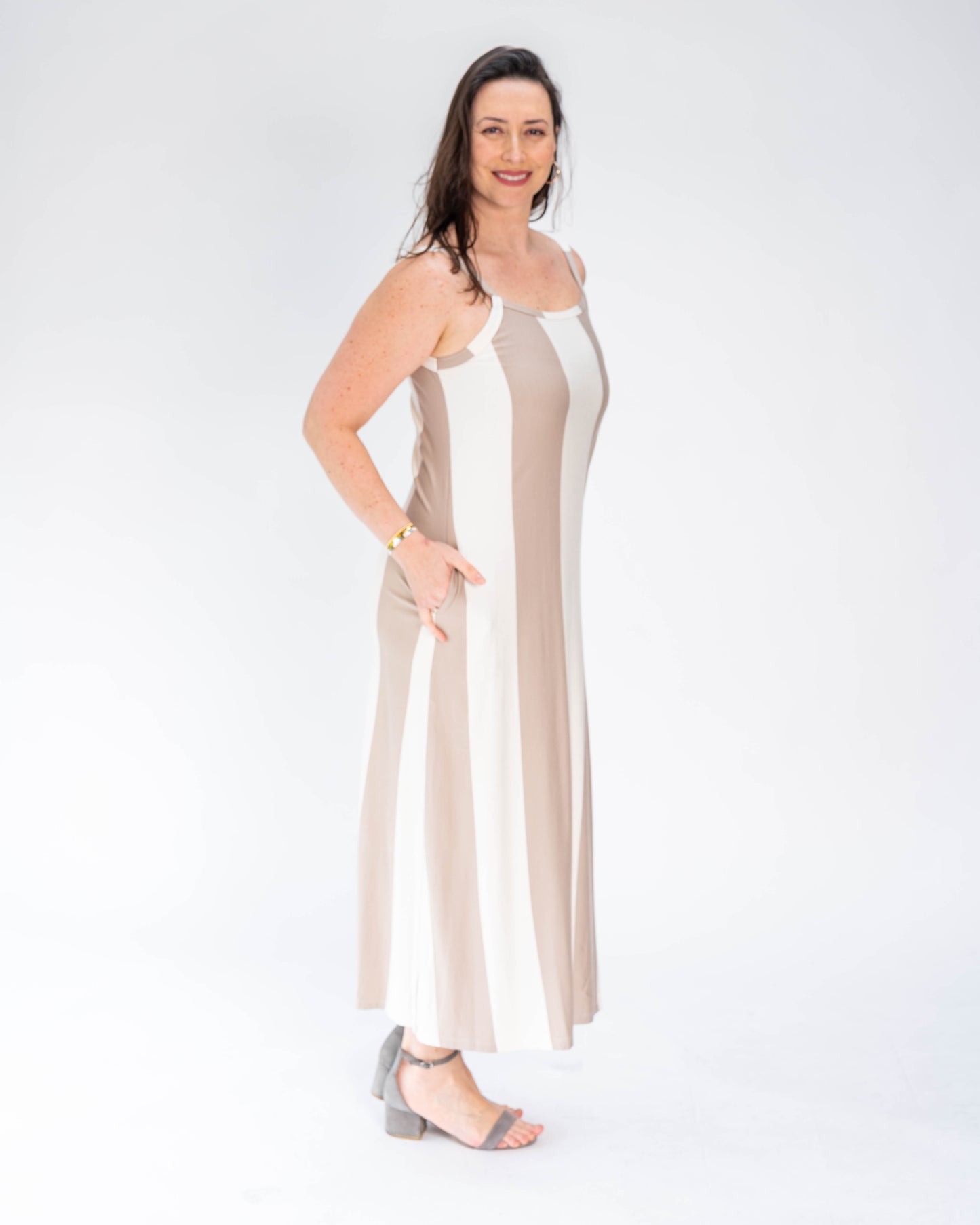 Vestido BR Simone Beige