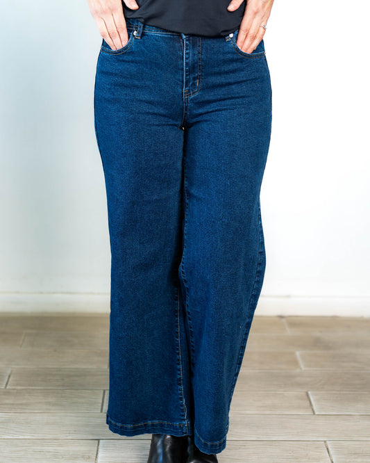 Jeans Wide Leg Isidora Azul