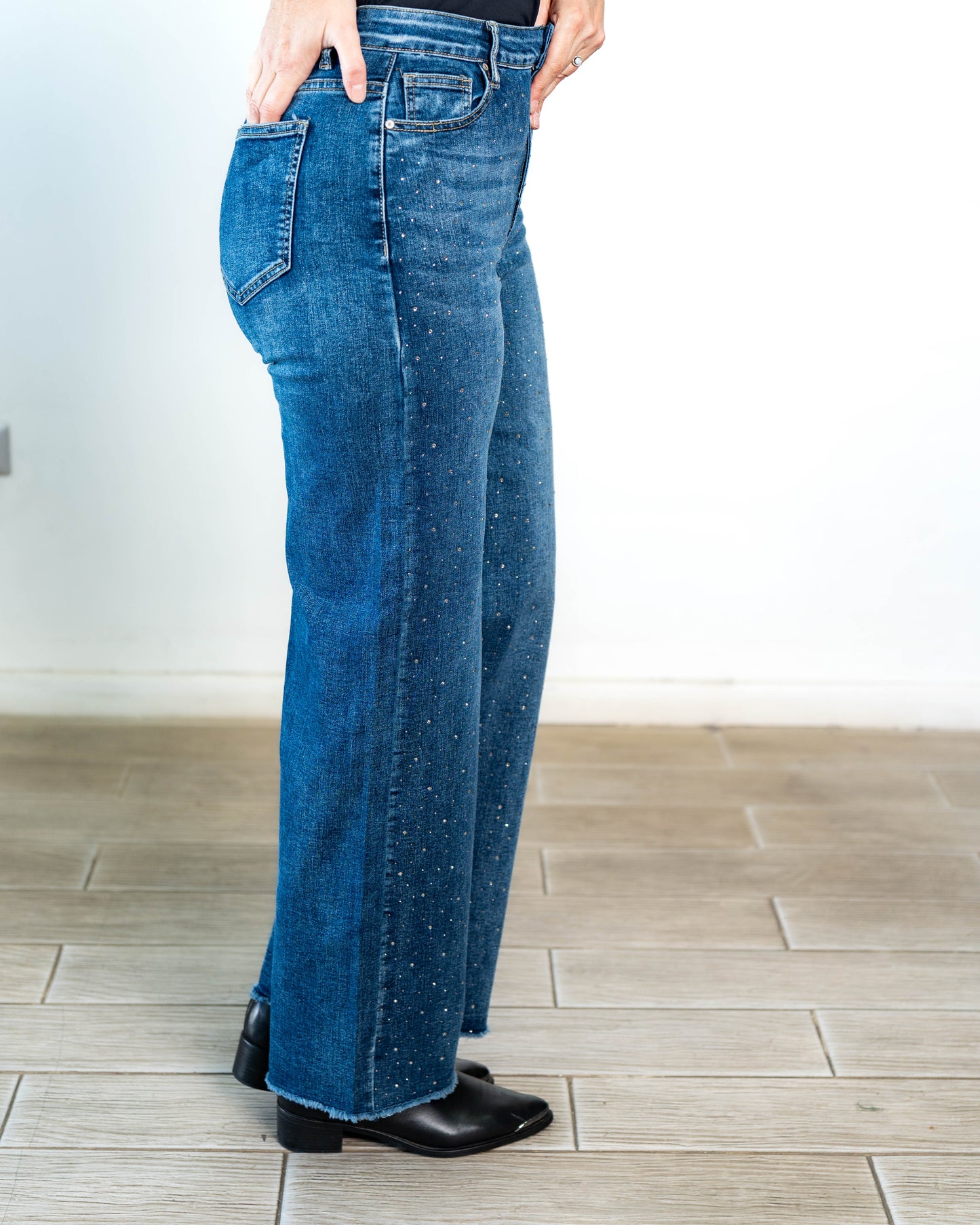 Jeans Marcos Brillos Azul