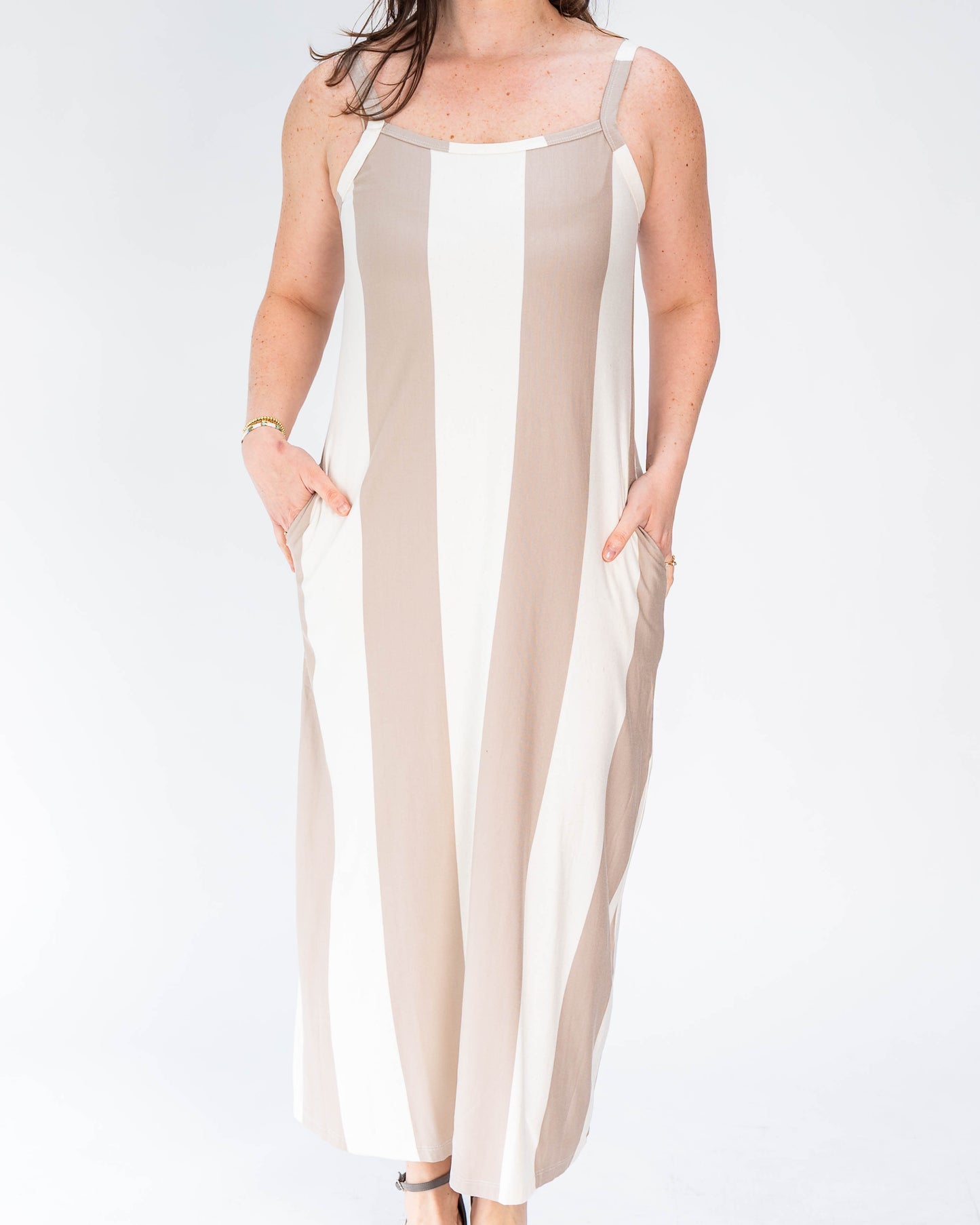 Vestido BR Simone Beige