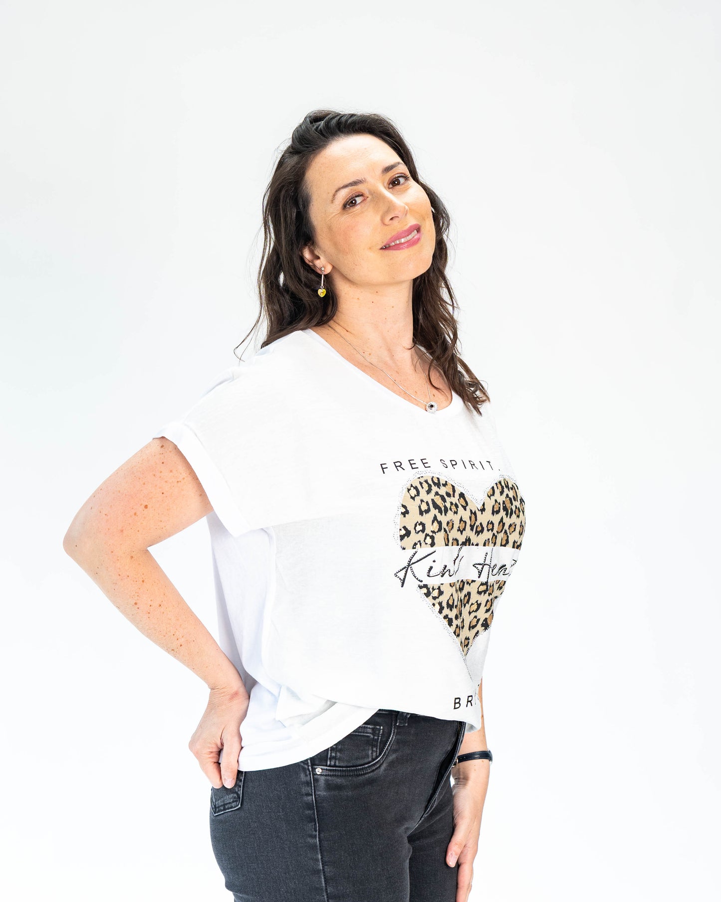 Polera Kind Heart Blanco