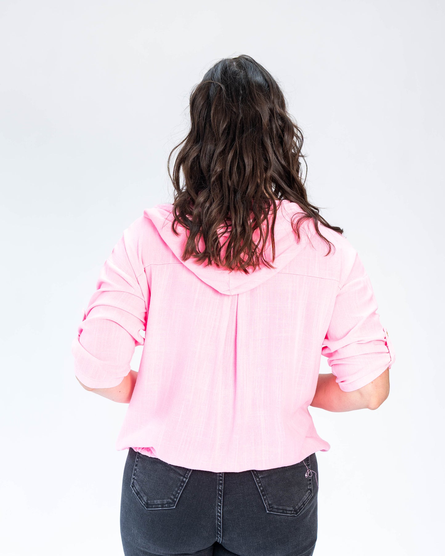 Bomber Semi Lino Cote Rosado