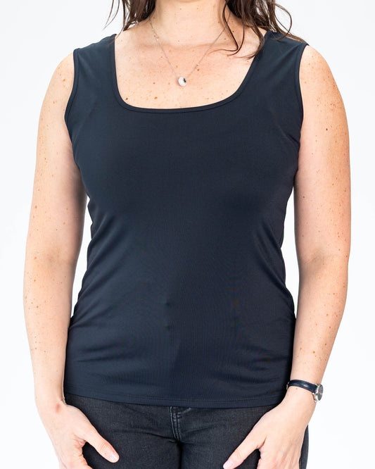 Polera Básica Musculosa Roberta Negro