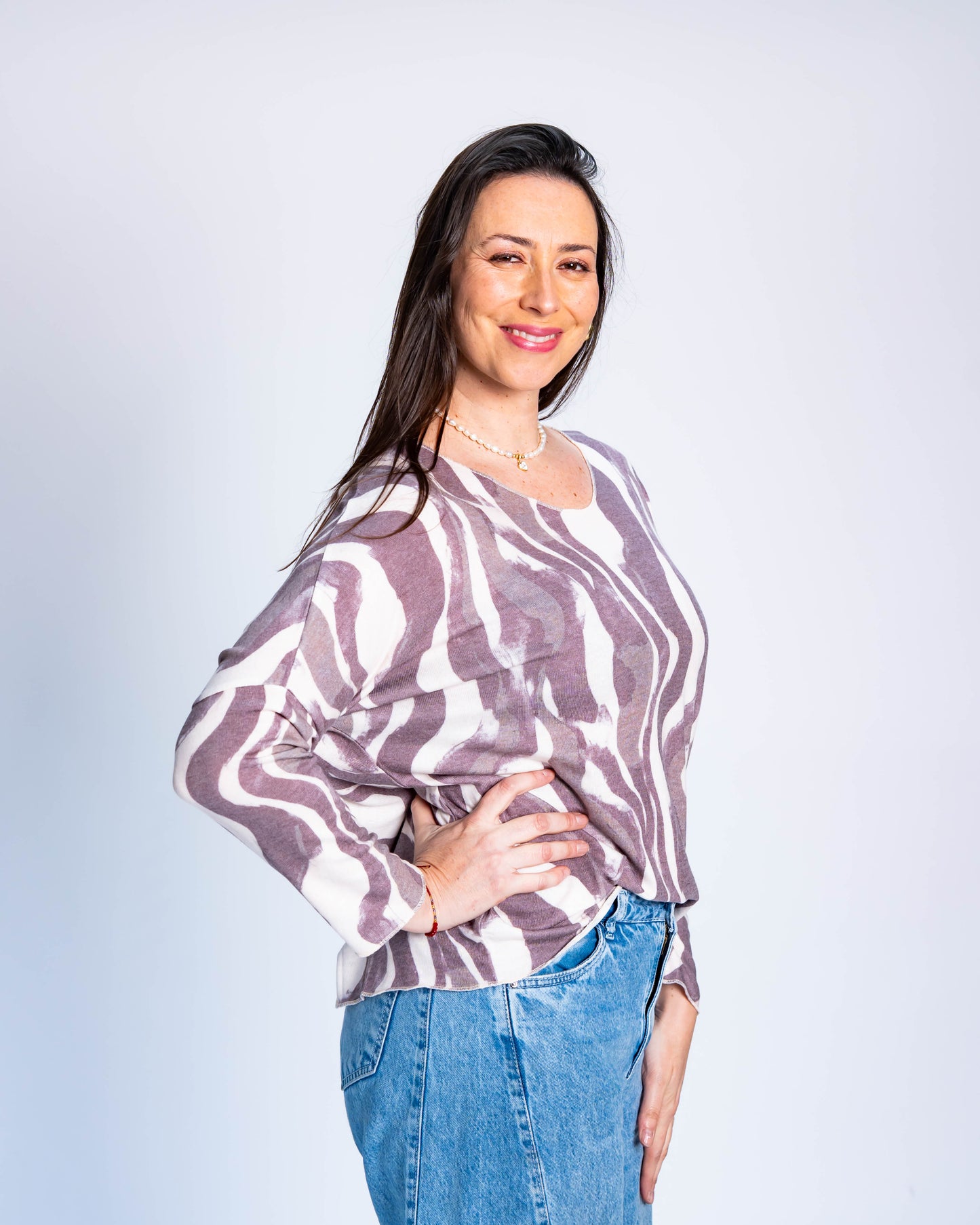 Polera Hilo Marie Café